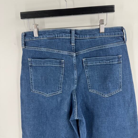 Banana Republic Premium Denim High Rise Wide Leg Crop Jeans Size 30 Front Pocket - Picture 8 of 10